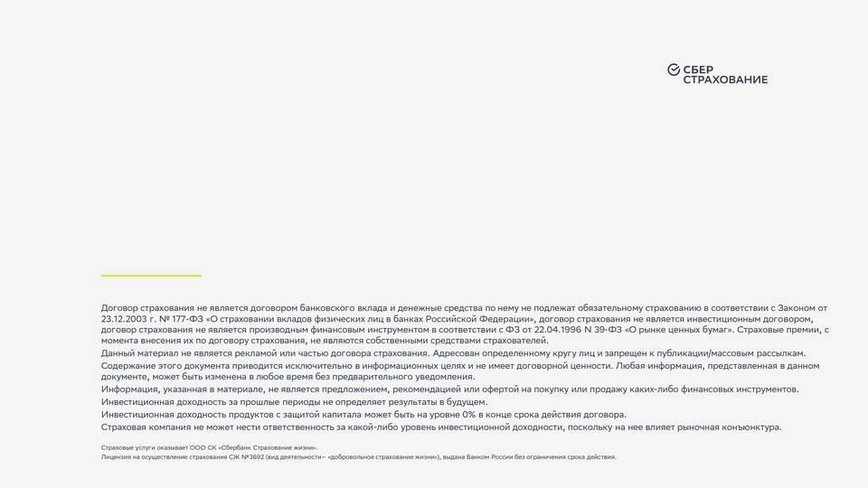 Страховые продукты СберБанка