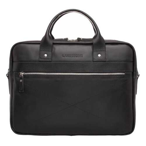 Портфель мужской кожаный Lakestone Bartley черный в Mango