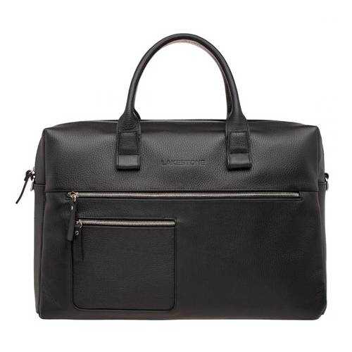 Сумка кожаная Lakestone Dartmoor 92757/BL серебристая в Mango