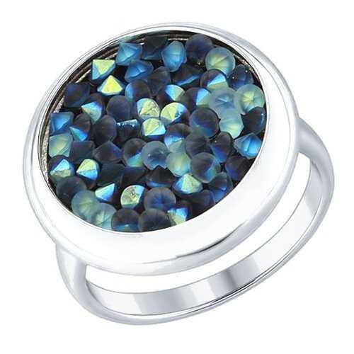 Кольцо женское SOKOLOV из серебра с кристаллами Swarovski 94012430 р.19 в Mango