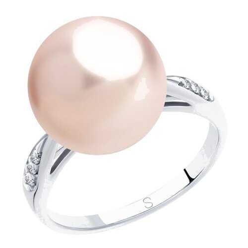 Кольцо женское SOKOLOV из серебра с жемчугом Swarovski и фианитами 94012916 р.20 в Mango