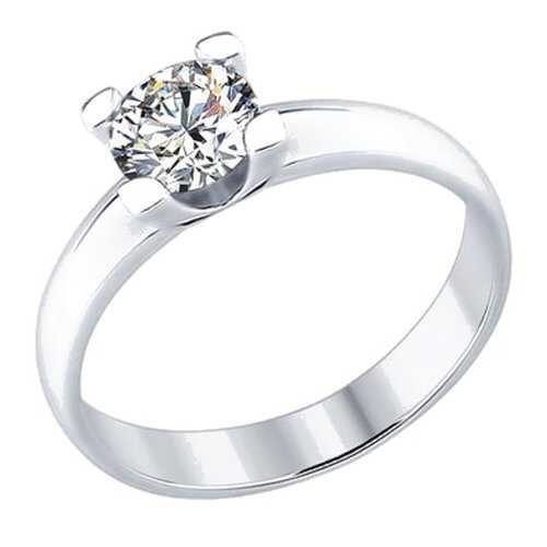 Кольцо женское SOKOLOV из серебра со Swarovski Zirconia 89010058 р.19 в Mango