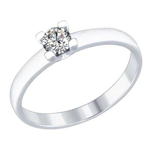 Кольцо женское SOKOLOV из серебра со Swarovski Zirconia 89010060 р.18 в Mango