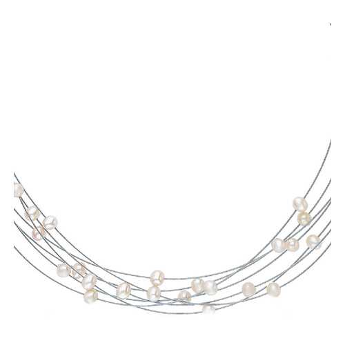Колье женское серебряное SUNLIGHT S90487-H9W-01 с жемчугом в Mango