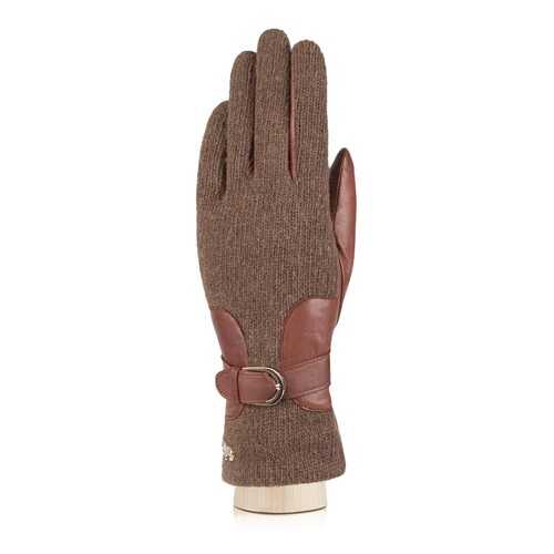 Перчатки женские Labbra LB-4108 коричневые 6.5 в Mango