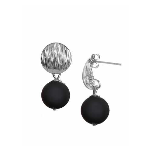 Серьги Perla Metallo Silver Rotondo Matt, 09030615 064 черные в Mango