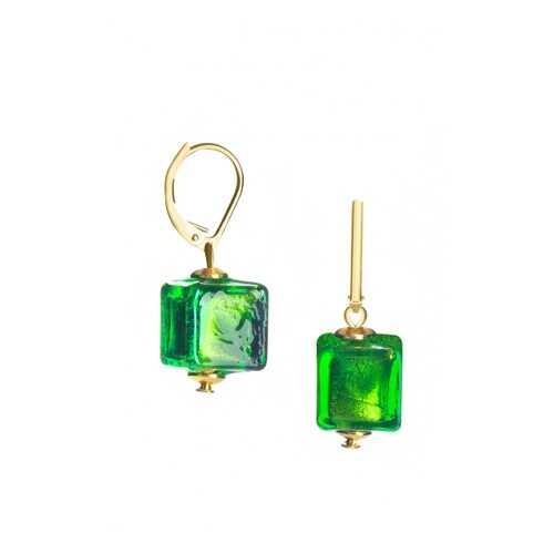 Серьги Perla Piccolo Cubo 09030266 зеленые в Mango