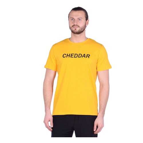 Футболка мужская Modis M201M00263 желтая 52 RU в Mango