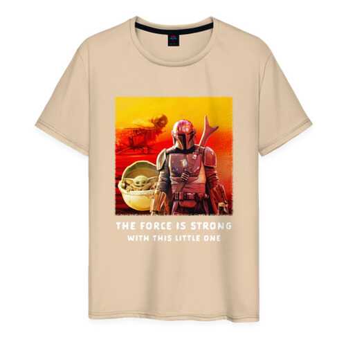 Футболка мужская ВсеМайки 2147231 бежевая XS в Mango