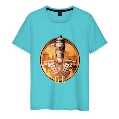 Футболка мужская ВсеМайки 2177795 бирюзовая XXXL в Mango