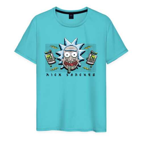 Футболка мужская ВсеМайки 2560407 бирюзовая XXL в Mango