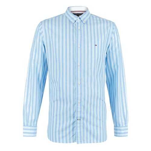 Рубашка мужская Tommy Hilfiger MW0MW12765 синяя XL в Mango