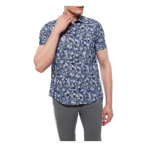 Сорочка мужская Sand SJ SS17 8652 - SIMON SS синяя 40 EU в Mango