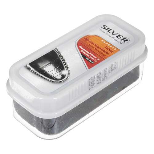 Губка-блеск для обуви Silver широкая черная в Mango