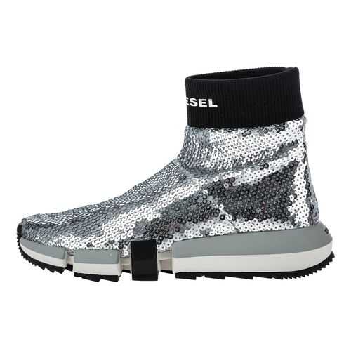 Кроссовки женские DIESEL Y02115 P3016 серебристые 40 IT в Mango