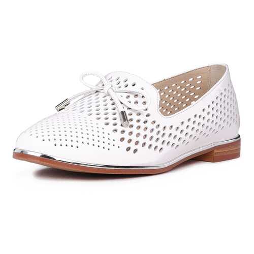 Лоферы женские Alessio Nesca JX20S-140B белые 36 RU в Mango