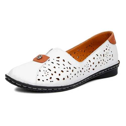 Туфли женские Alessio Nesca 27306720 белые/коричневые 38 RU в Mango