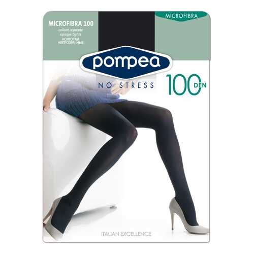 Колготки женские Pompea Microfibra 100 den черные 5 в Mango