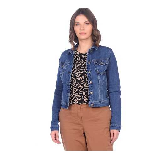 Джинсовая куртка женская Dairos GD50600025 синяя XXL в Mango