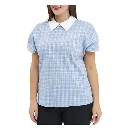 Блуза женская YARMINA BL1133-1034 голубая 48 RU в Mango