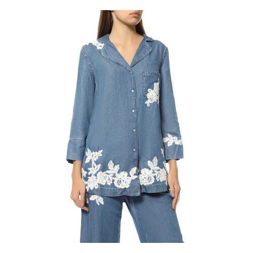Рубашка женская Ermanno Scervino 42TCM32/00888 синяя 42 IT в Mango