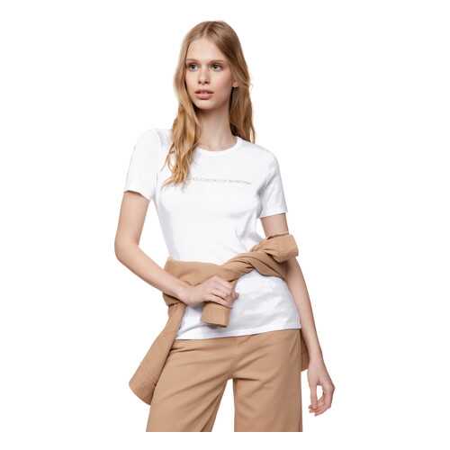 Футболка женская United Colors of Benetton CCC_3GA2E16A2 белая M в Mango