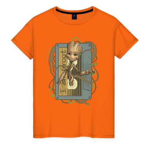 Футболка женская ВсеМайки 2166493 оранжевая XS в Mango