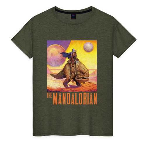 Футболка женская ВсеМайки 2177863 хаки XXL в Mango