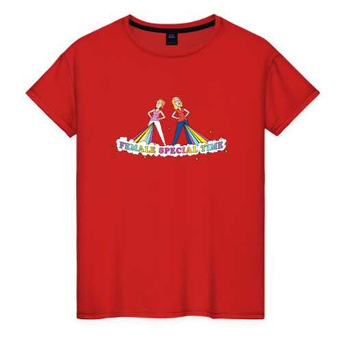Футболка женская ВсеМайки 2461233 красная XL в Mango