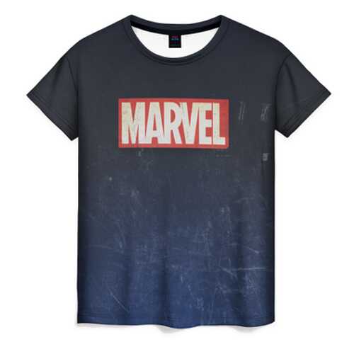 Футболка женская ВсеМайки MARVEL черная 4XL в Mango