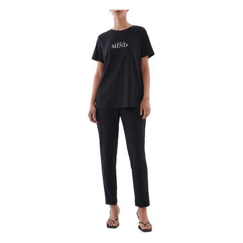 Футболка женская ZARINA 328513413 черная M в Mango