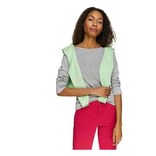 Лонгслив женский United Colors of Benetton CCC_3GA2E16A1 серый M в Mango