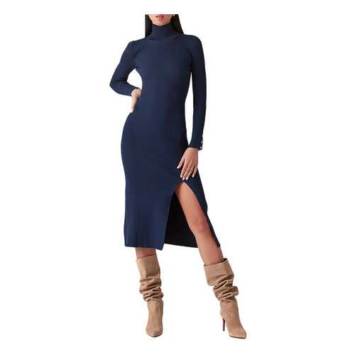 Платье-водолазка женское LOVE REPUBLIC 0359310562/ синее XS в Mango