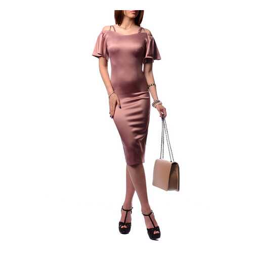 Платье женское FRANCESCA LUCINI F0633-6 коричневое 44 RU в Mango