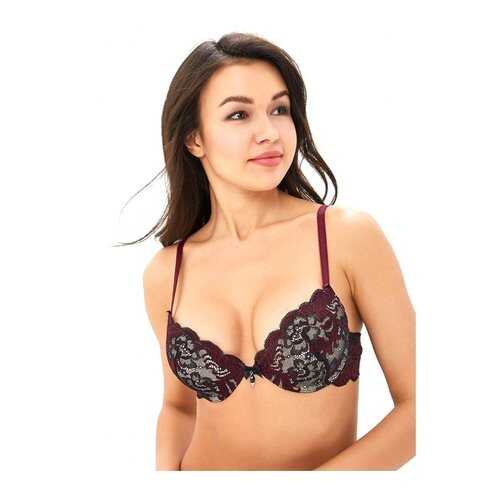 Бюстгальтер женский LUCE DEL SOLE 3001LS черный/бордовый 85B в Mango